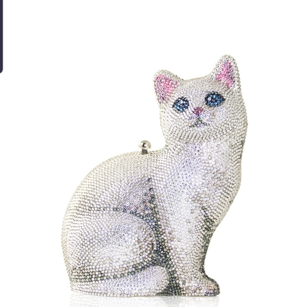 Judith leiber "Cat Marie " Crystal Clutch